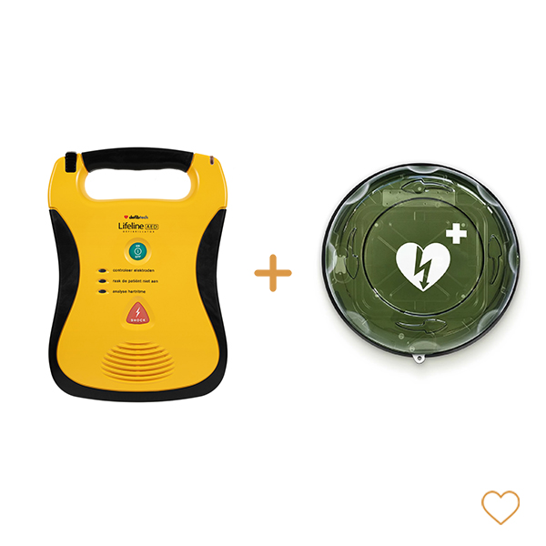 Defibtech lifeline AED halfautomaat + buitenkast