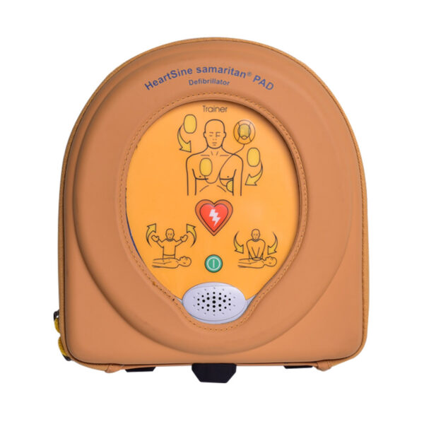 Heartsine Samaritan Pad 350P AED trainer in tas